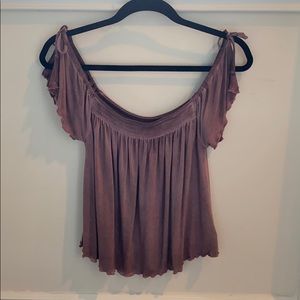 AE soft and sexy top dusty rose size M